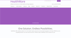 Desktop Screenshot of healthware.com